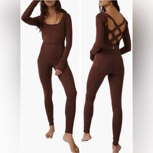 NWT Free People Relieve Cross‎ Back Jumpsuit XS